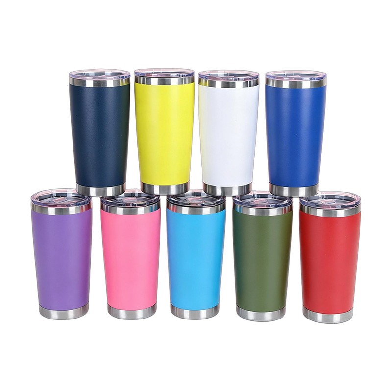 20oz Powder Coated Tumbler — Compact