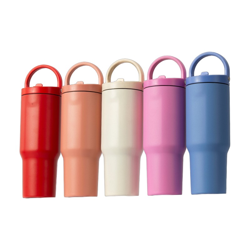 30oz Dual-Lid Car Tumbler