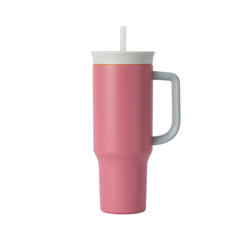 Car tumblers with different lid types — straw lid, flip-top, and dual-drinking lid
