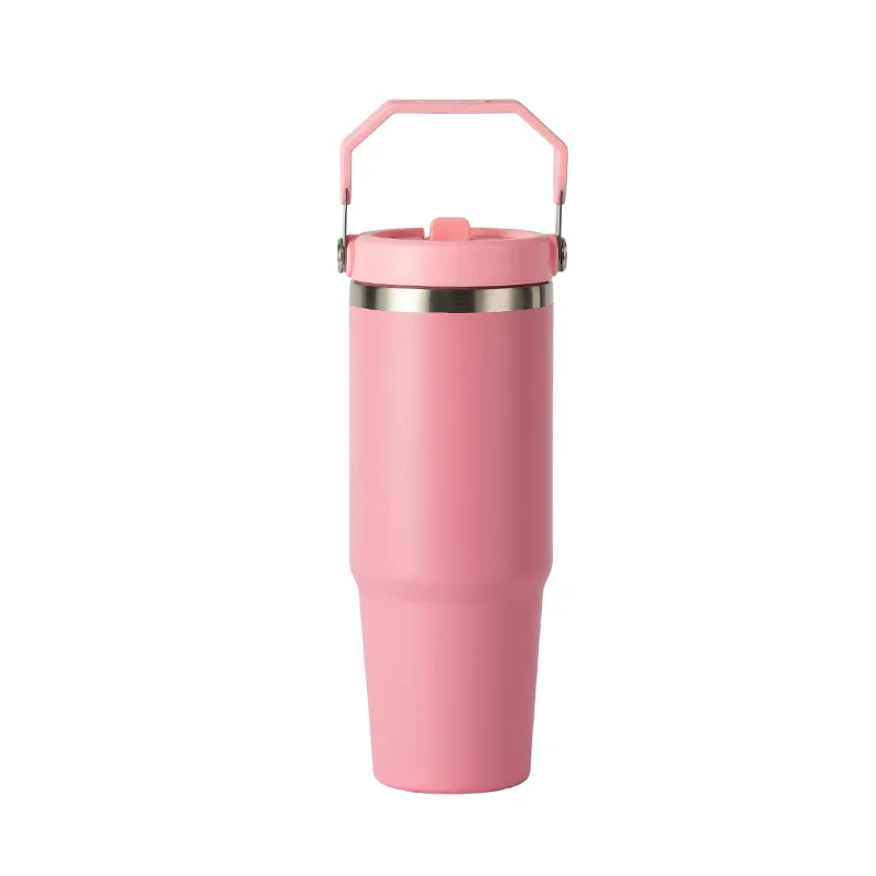 30oz Carry Handle Straw Car Tumbler - View 5