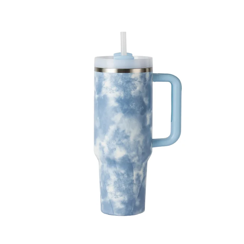 40oz Gen-2 Handle Ice Tumbler — Marble Print