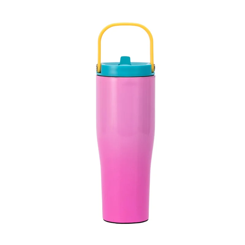 30oz Gradient Handle Car Tumbler
